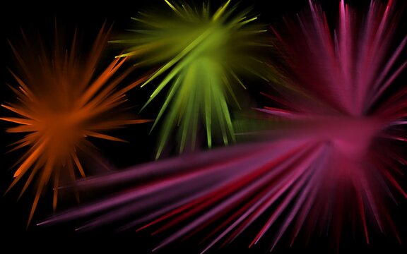 Abstract multicolored fractal pattern. Computer generated graphics