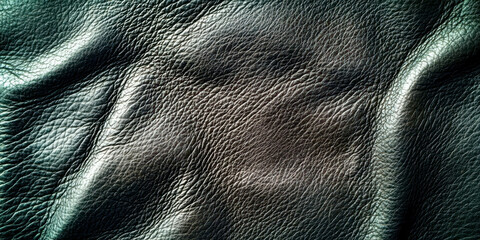 Poster - A close up of a leather surface with a dark color