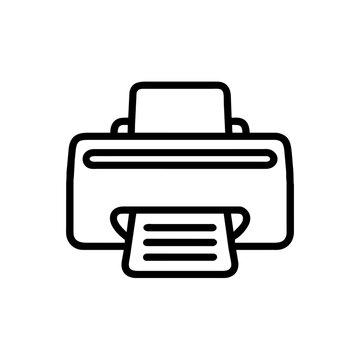 Printer icon. Simple vector sign