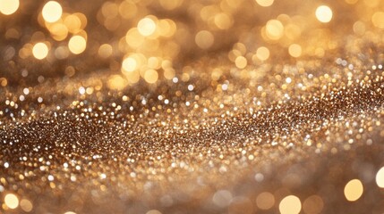 Poster - A gold glittery background with a few small gold specks