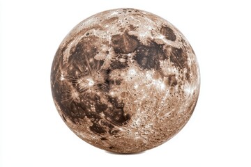 Wall Mural - A detailed depiction of the moon showcasing its craters and textures, highlighting its natural beauty and celestial significance.