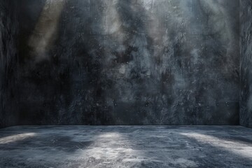 Poster - Gray background for product presentation with beautiful lights and shadows