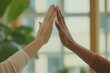 © mediavn - Meeting, group and thumbs up in negotiation, office and agreement of merger of company and unity. Cooperation, celebration, deal and coalition for politics in Germany, government or yes in business