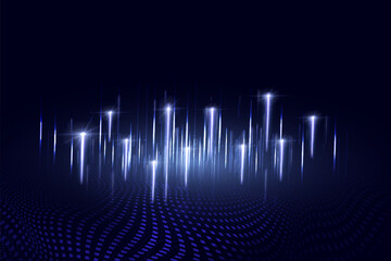 Wall Mural - digital neural network. digital communication. concept of ai artificial intelligence technology mach