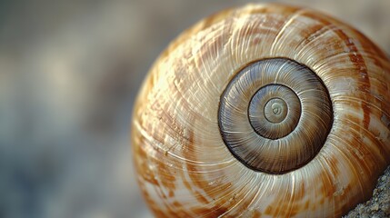 Wall Mural - Snail Shell Macro Photography