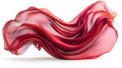 Fototapete - Flowing,dynamic satin fabric in elegant red and pink tones,creating a backdrop for fashion,interior design,and conceptual photography.