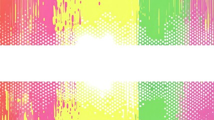 Poster - Abstract colorful background with a white space in the middle.
