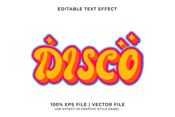 Poster - 3D Disco Retro style text effect