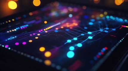 Aufkleber - an artistic representation of the human genome showcasing vibrant colors and data patterns in a digi