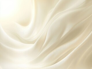 Aufkleber - Soft beige gradient fabric with a delicate light creating an elegant atmosphere perfect for interior decoration or textile design