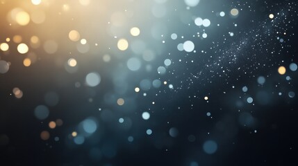 Leinwandbilder - A mesmerizing display of shimmering lights and soft bokeh effects in a professional setting at twilight