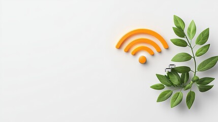 Poster - Top view of a Wi-Fi booster with external antennas, power indicators, and connection ports, on a plain white background for product showcase.