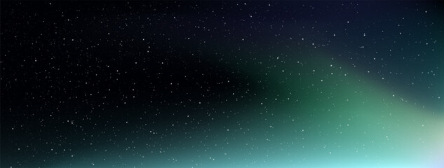 Wall Mural - mystical night sky with a hint of aurora borealis. calming and peaceful atmosphere, northern lights,