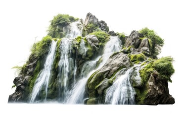 Poster - Nature waterfall outdoors stream.