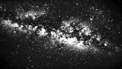 Poster - Starry sky, starry background, pure black background
