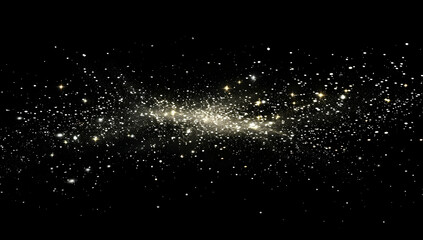Poster - Starry sky, starry background, pure black background