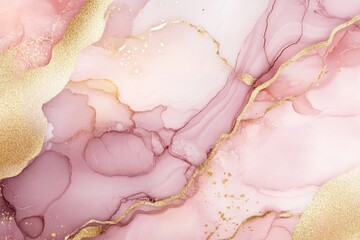  This gold and pink cosmetics background is generated by AI.