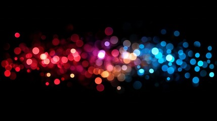 Poster - A colorful blur of light with red, blue and purple hues