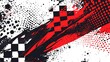 © Raffaza - Abstract racing background with checkered flag and grunge elements.