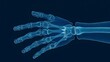 © sunchai - Futuristic X Ray View of Robotic Hand Cutting Edge 3D of Advanced Biomechanical Technology