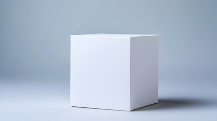 Poster - Minimalist Interior of a Softly Lit Blank Box - Serene Space Design for Creative Projects and Contemporary Aesthetics