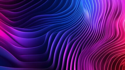 Poster - An abstract background of layered, pulsating geometric shapes in neon hues, creating a vibrant digital tapestry with a futuristic aesthetic that feels alive and dynamic. No text, no logo, wide angle