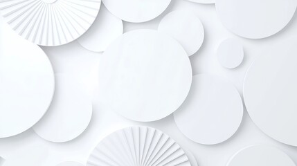 Poster - Futuristic Grey Circles Abstract Motion Background, a seamless loop of minimalist design, showcasing smooth movement and a modern aesthetic in Ultra HD resolution.
