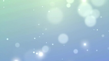 bright blue background with bokeh lights glitter stars animation