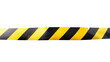 © S A H I N  - Horizontal black and yellow caution tape isolated on transparent background