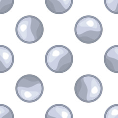 Poster - Seamless pattern featuring glossy grey spheres, adding a touch of modern elegance and visual interest to any design project