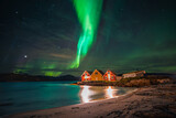 Amazing Aurora Borealis in Sommarøy Norway