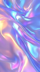 Aufkleber - Abstract iridescent background with flowing, dynamic, and colorful liquid-like textures.