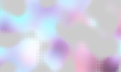 Fototapete - Vector halftone gradient effect. Light pastel colours abstract background. Retro 80's style colors and textures