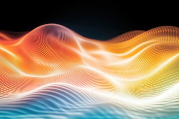 Poster - Exploring Vibrant Tensor Fields Illuminated by Color Gradients in a Digital Rendering