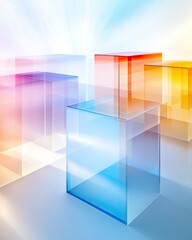 Poster - Exploring Multidimensional Space Through a Tesseract Projection With Illuminated Layers