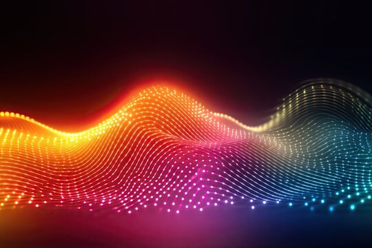 Digitally Rendered Tensor Fields With Illuminated Arrows and Color Gradients Illustrating Depth
