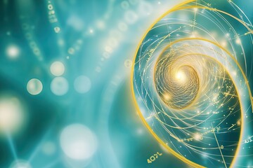 Aufkleber - Fibonacci Spiral Formed by Natural Elements Showcasing Golden Ratio Under Soft Natural Light
