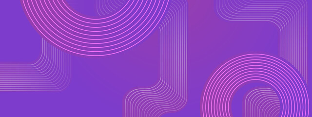 Poster - purple violet abstract banner with geometric lines design ideal for post, background, banner, ad, pr