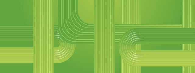 Poster - green abstract banner with geometric lines design ideal for post, background, banner, ad, promo, inv