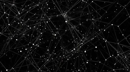 Fototapete - Line art illustration featuring a digital backdrop with interconnected lines and circles ideal for scientific themes and design projects