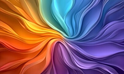 Poster - Vibrant Abstract Harmony, an energetic interplay of bold colors creating a dynamic and engaging visual experience.