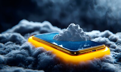 Poster - Seamless weather application interface, vibrant colors, user-friendly layout, real-time updates, dynamic weather visuals, intuitive navigation.