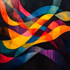 Poster - Divergent Pathways, a vibrant exploration of creativity and innovation, showcasing an array of colors and shapes symbolizing varied thought processes.