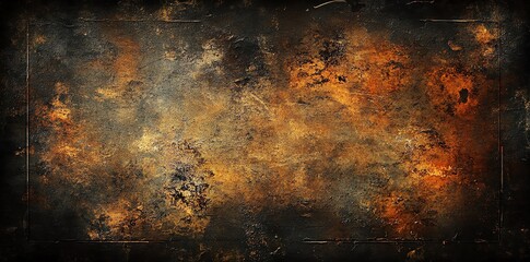 Aufkleber - Abstract grunge texture with brown, orange and black colors.