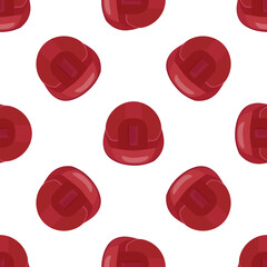 Poster - Welding helmets repeating pattern on white background, ideal for packaging, fabrics, menus, websites and social media