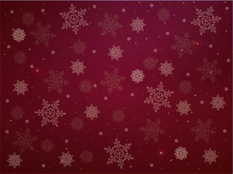 Christmas background with falling snowflakes