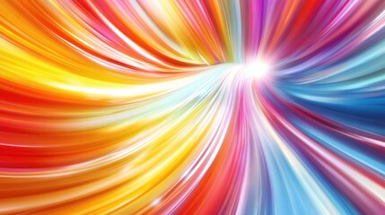 Poster - abstract illustration of a vibrant background with blurred lines in a colorful design