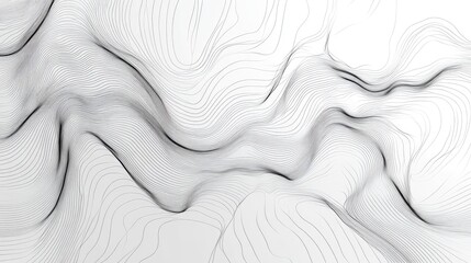 Poster - Abstract motion background illustrated in a line art style