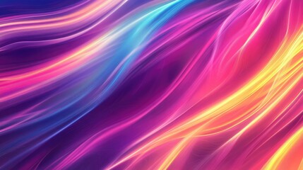Poster - Vibrant and abstract motion blur background in a colorful line art style