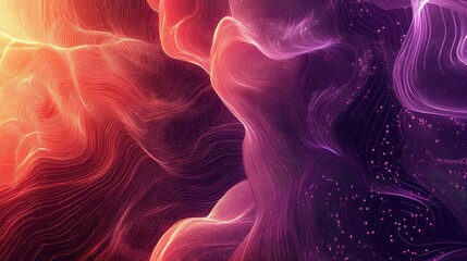 Poster - Abstract motion background illustrated in a line art style
